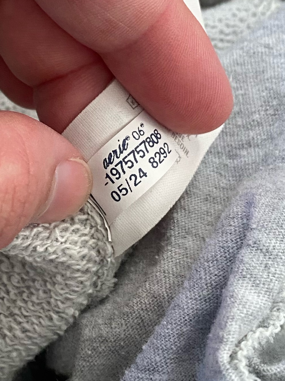 Aerie Oversized Grey Jogger Sweatpants - Picture 5 of 6